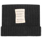 Acne Studios Men's Koton Cotton Beanie in Dark Grey Melange 