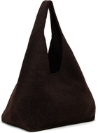 Lauren Manoogian Brown Knit Bindle Bag