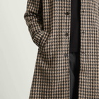 Universal Works Men's Cortina Tweed Long Swing Coat in Sand
