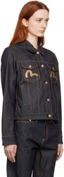 Evisu Indigo Embroidered Denim Jacket
