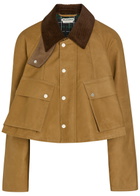 JW Anderson Barn Corduroy Collar Cotton Jacket Brown