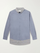 Maison Margiela - Double Checked Cotton-Poplin Shirt - Blue