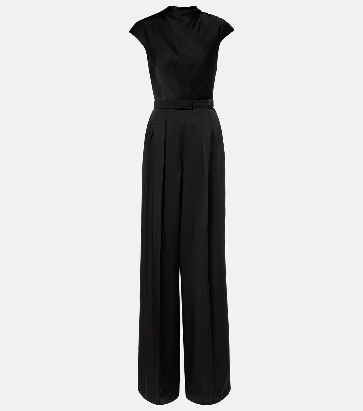 Max Mara Msevespa cutout satin jumpsuit