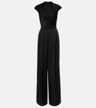 Max Mara Msevespa cutout satin jumpsuit