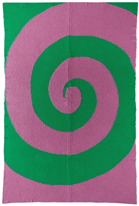 Photo: The Elder Statesman Green & Pink Swirl Blanket