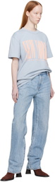 Alexander Wang Blue NY Puff T-Shirt