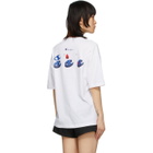 Champion Reverse Weave White Montaggio T-Shirt