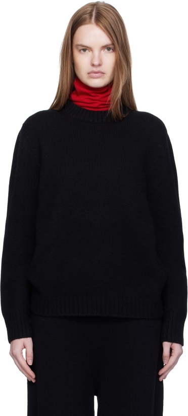 Photo: Arch The Black Over Fit Cashmere Pullover Sweater