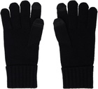 Polo Ralph Lauren Black Classic Cable Knit Gloves