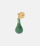 Toteme Jade 24kt gold-plated drop earrings