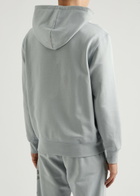 Alexander Mcqueen Logo Hooded Cotton Sweatshirt Grey