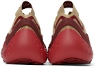 Lanvin Beige & Red Flash-X Sneakers