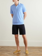 Loro Piana - Contrast-Tipped Cotton Polo Shirt - Blue