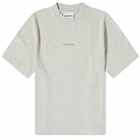 Han Kjobenhavn Men's Distressed Logo T-Shirt in Distressed Grey Melange