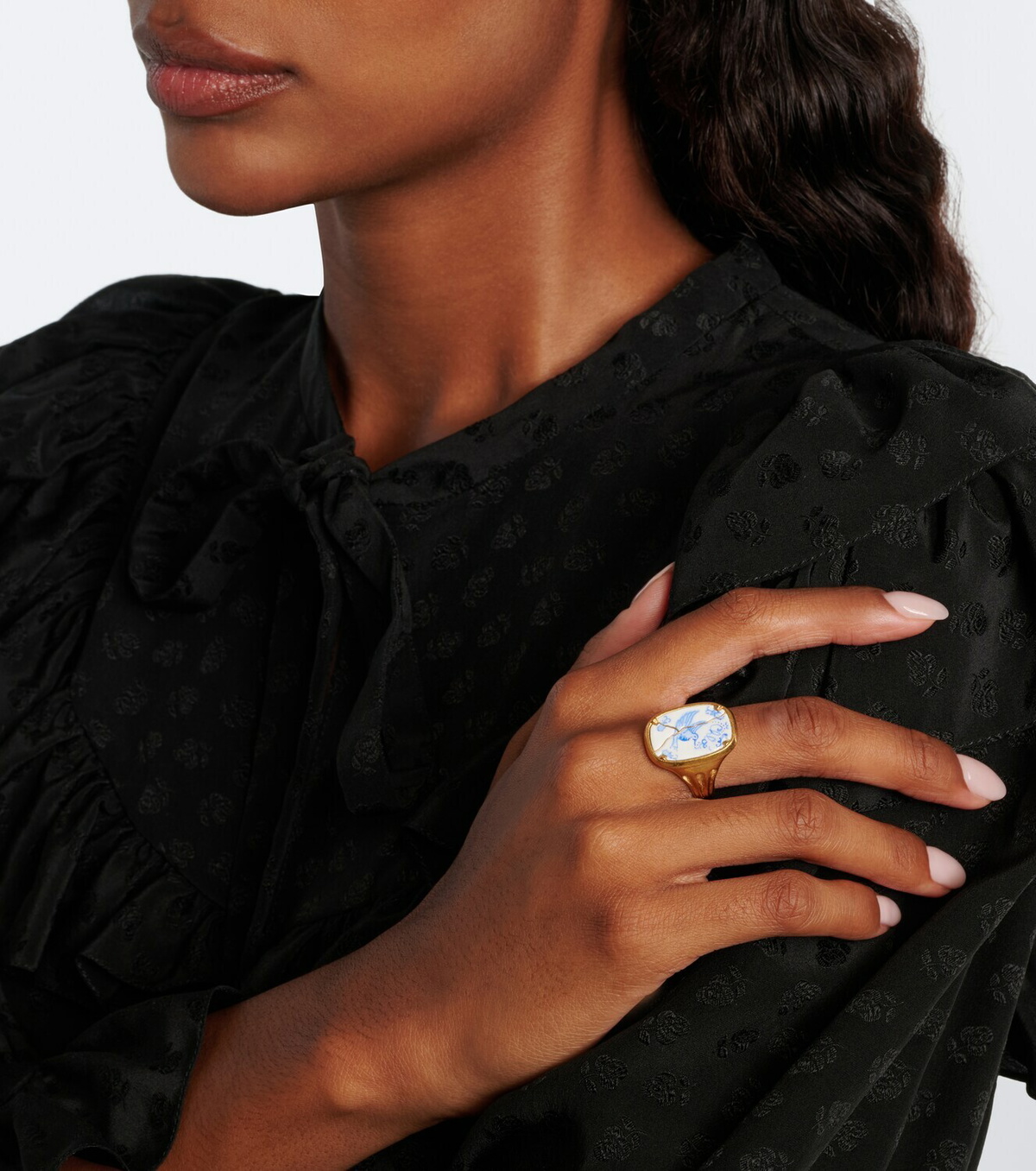 Chloé Oversized enamel ring