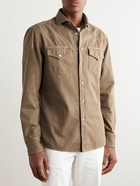 Brunello Cucinelli - Denim Western Shirt - Brown