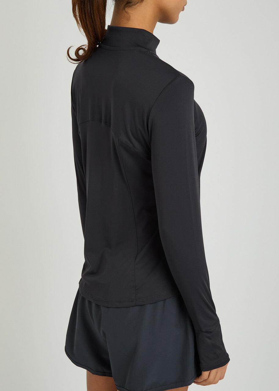 Tala Ultralite Half-zip Stretch-jersey gym top Navy