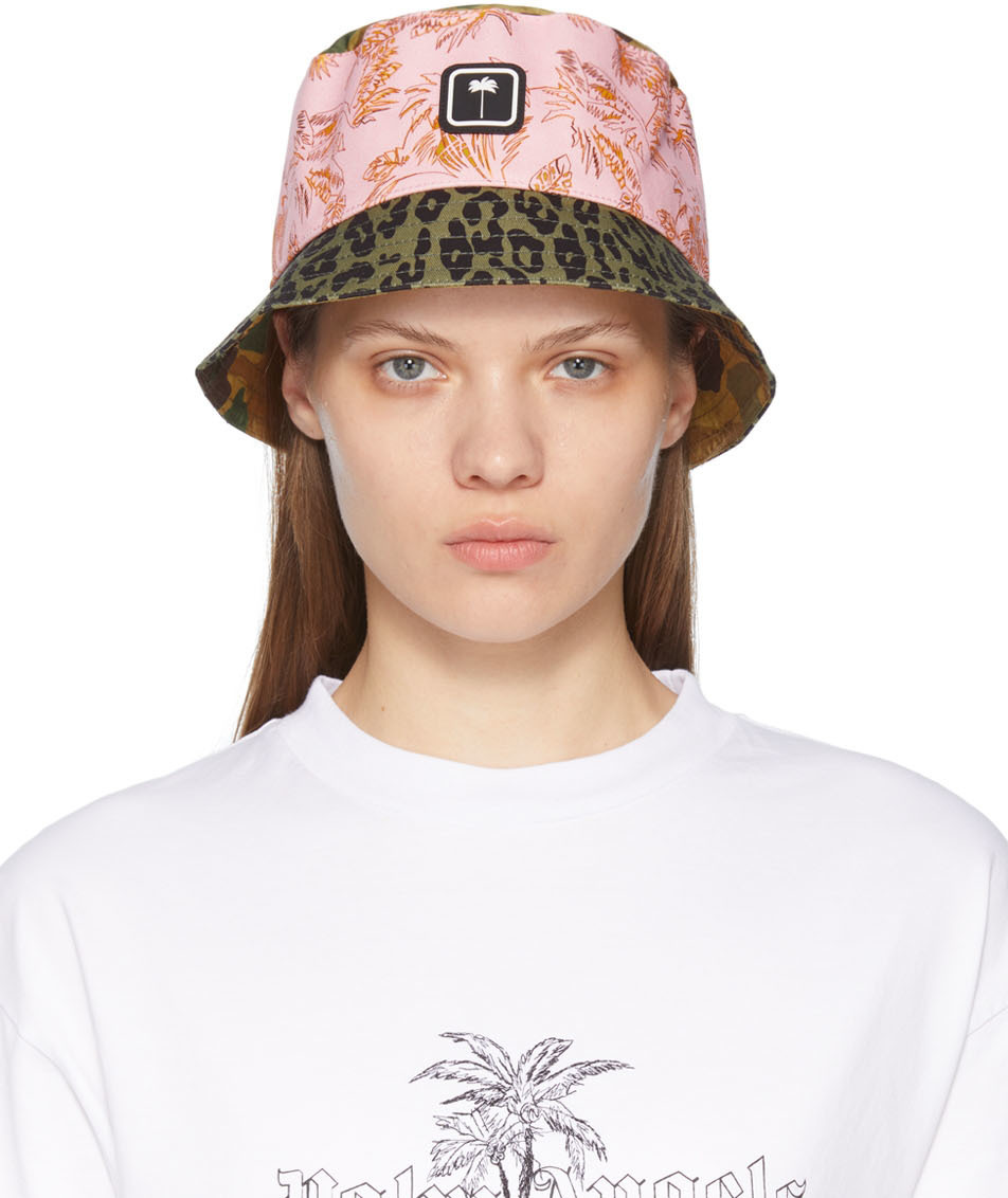 Palm Angels Multicolor Mixed Print Bucket Hat