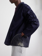 KAPITAL - Kakashi Embroidered Cotton-Twill Overshirt - Blue