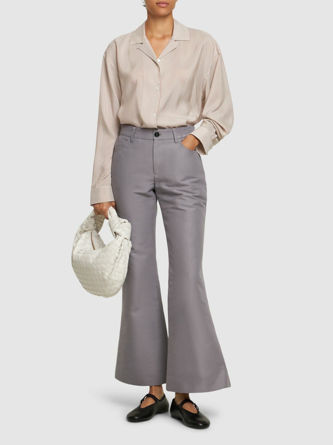 MARNI Cotton Cady Flared Pants Marni