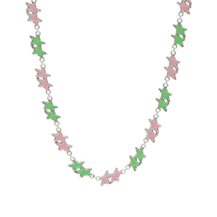 Photo: TwoJeys Melted Stars Necklace in Pink/Green 