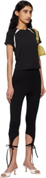 Kijun Black Frill Backless T-shirt