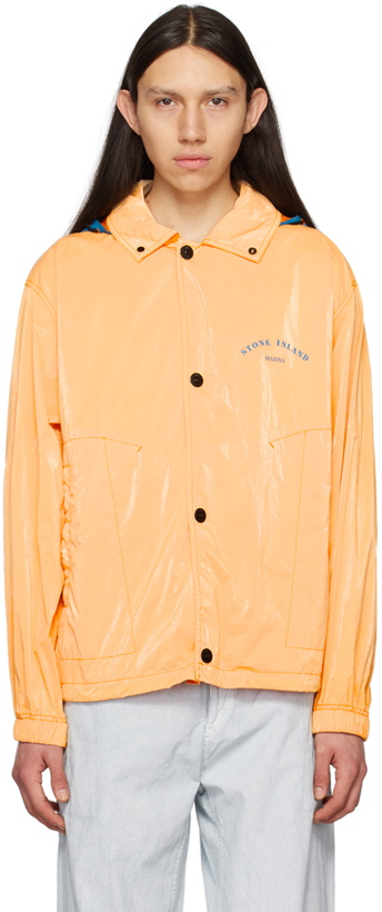 Photo: Stone Island Orange Prismatico Jacket