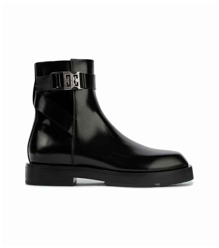 Photo: Givenchy - Leather boots with 4G buckle