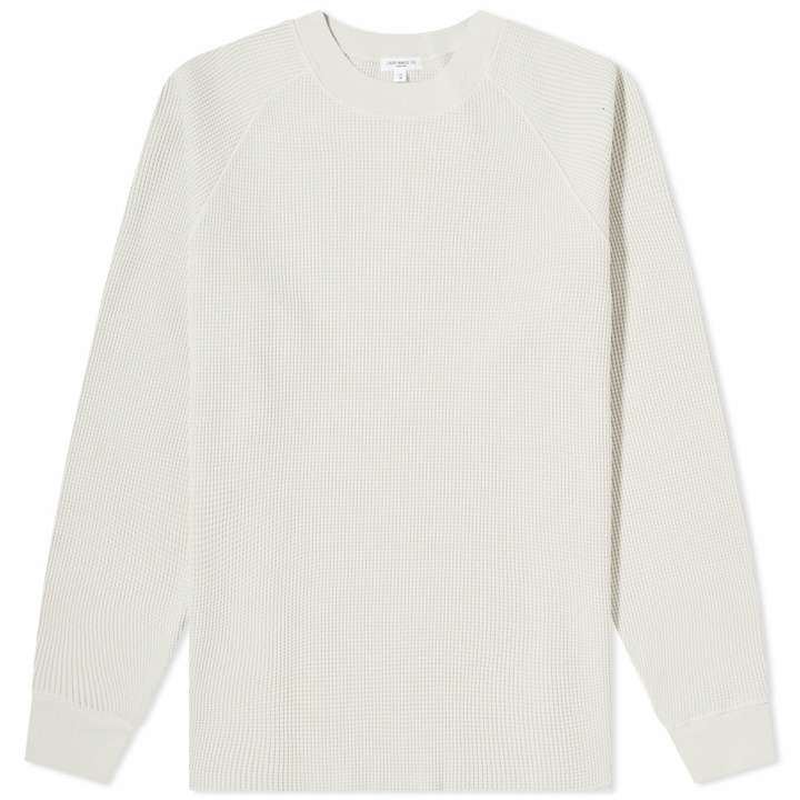 Photo: Lady White Co. Men's Long Sleeve Raglan Thermal T-Shirt in Putty