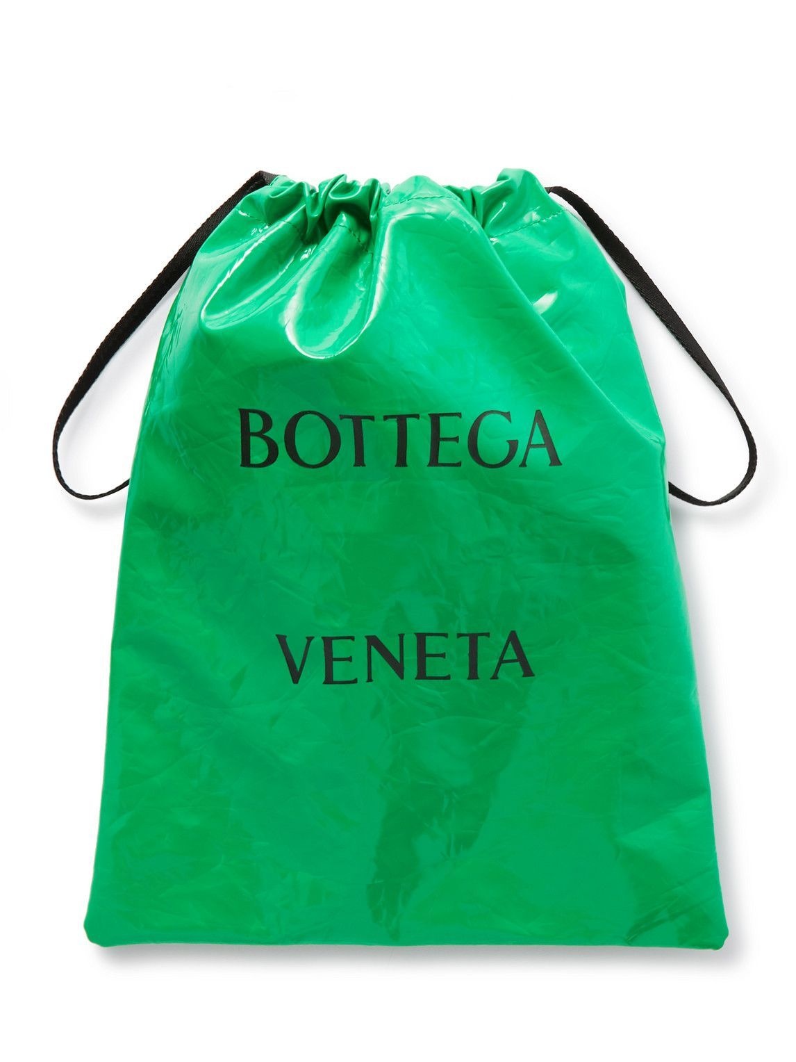 Photo: Bottega Veneta - Logo-Print Crinkled Coated-Shell Tote Bag