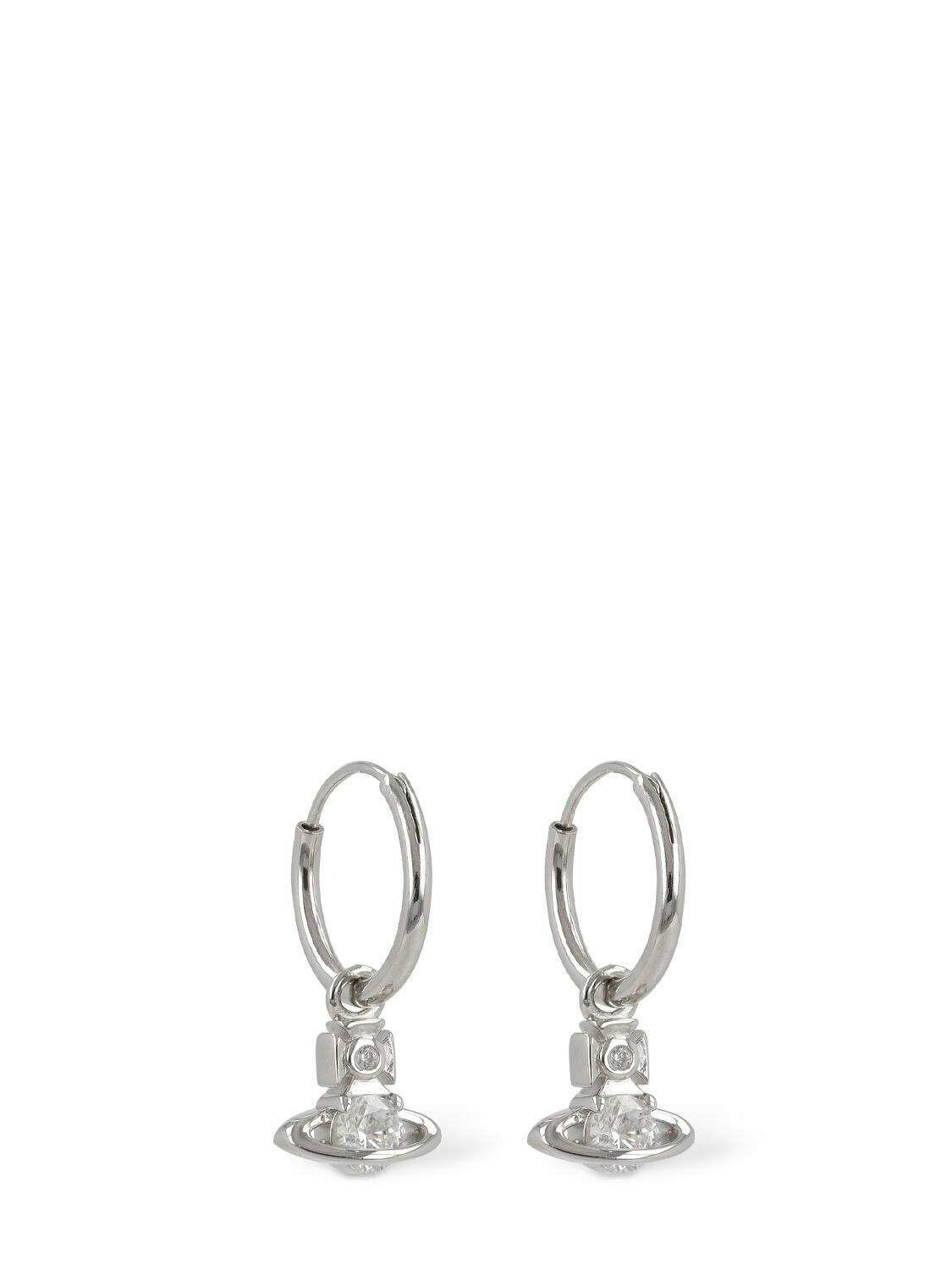 VIVIENNE WESTWOOD - Nina Sparkle Hoop Crystals Earrings Vivienne