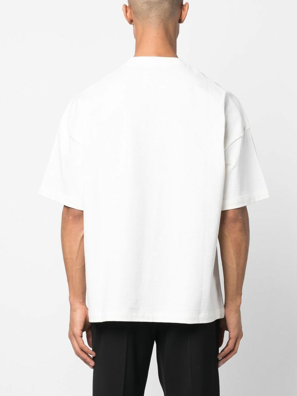 Jil Sander White Logo Cotton T-Shirt