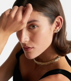 Rainbow K 9kt gold single earring with diamond