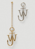 Asymmetric Anchor Earrings in Silver