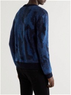 EDWIN - Jacquard-Knit Sweater - Blue