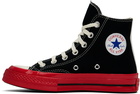 COMME des GARÇONS PLAY Black & Red Converse Edition PLAY Chuck 70 High-Top Sneakers