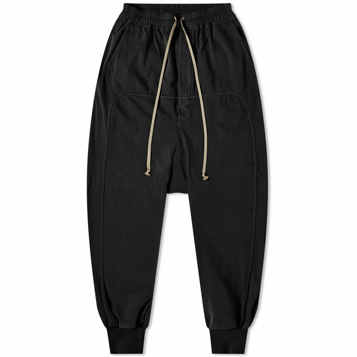 Photo: Rick Owens DRKSHDW Men's Prisoner Mediumweight Drawstring Pant in Black