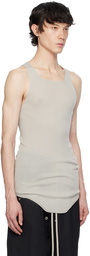 Rick Owens Off-White Ribbed Tank Top