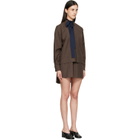 sacai Brown Suiting Minidress