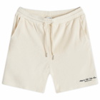 Sporty & Rich Hotel du Cap Cursive Terry Short in Cream Navy