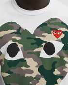 Comme des Garçons Play T-SHIRT RED EMBLEM KNIT White Mens Shortsleefe