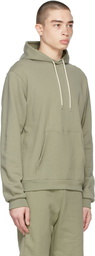 John Elliott Khaki Cotton Beach Hoodie