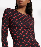 Marine Serre - Moon jersey bodysuit