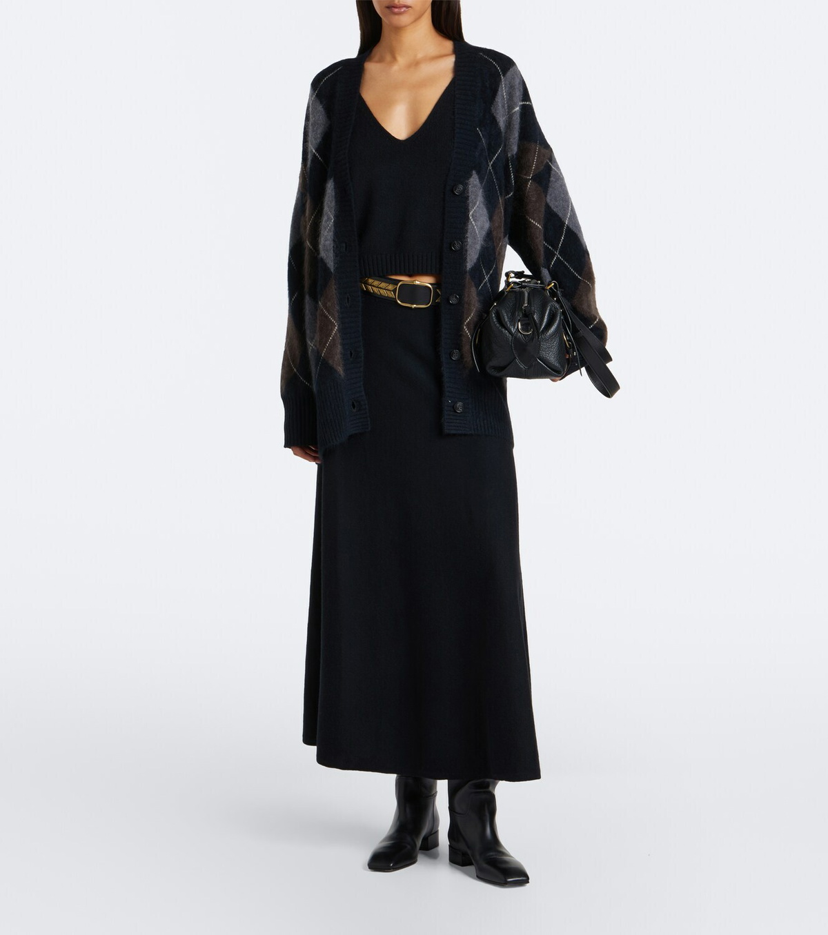 Lisa Yang Torie cashmere midi skirt