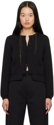 LEMAIRE Black Cropped Cardigan
