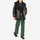 Shoreditch Ski Club Women's Reva Shearling Coat in Black/Bitter Chocolate Brown