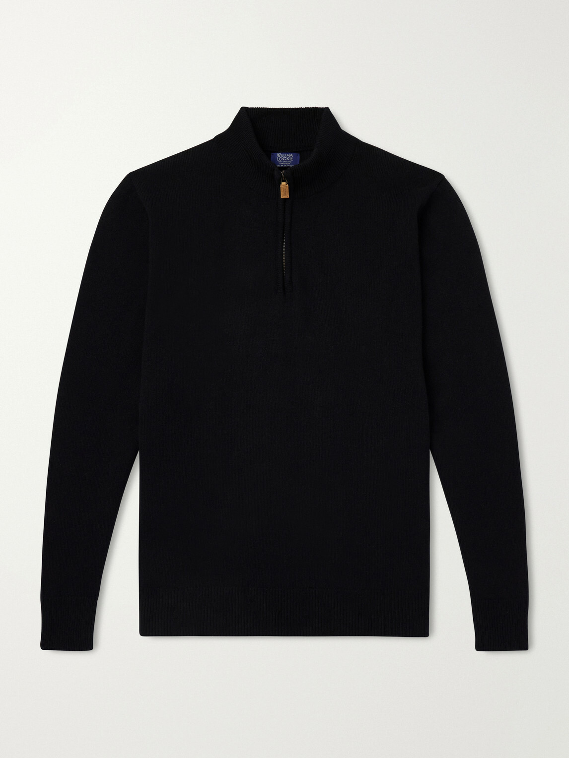 William Lockie - Wool Half-Zip Sweater - Black