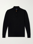 William Lockie - Wool Half-Zip Sweater - Black