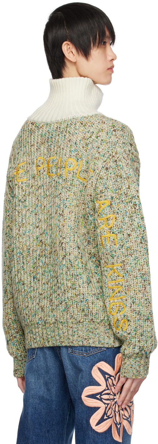 BLUEMARBLE Green Embroidered Sweater