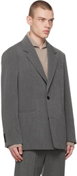 Solid Homme Gray Set Up Blazer